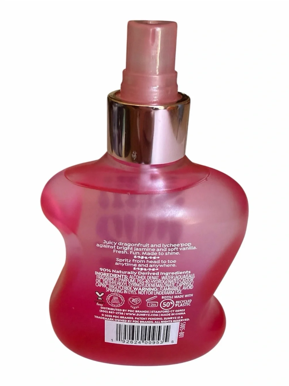 Sunryz Petal Splash Long Lasting Fragrance Body Mist 6oz Dragonfruit Vanilla
